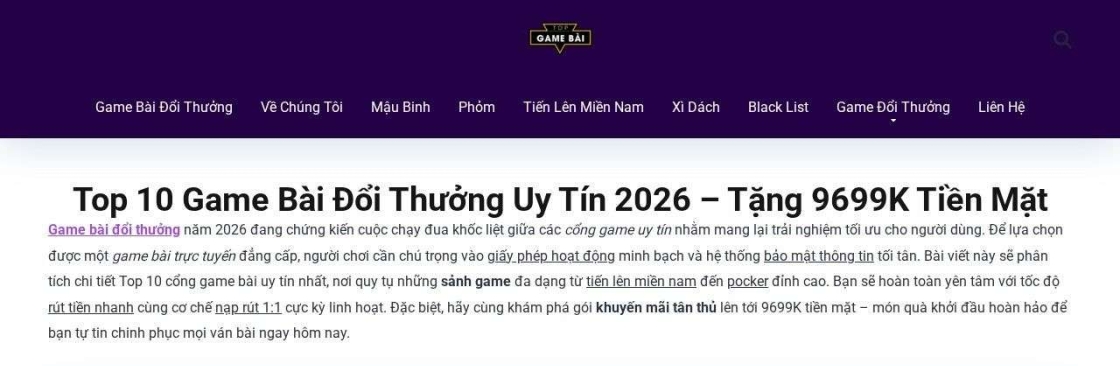 Game Bài Đổi Thưởng Cover Image