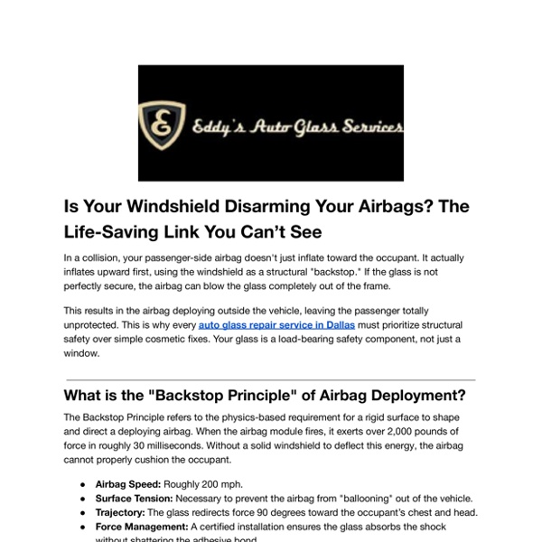 Is Your Windshield Disarming Your Airbags_ The Life-Saving Link You Cant See | Pearltrees