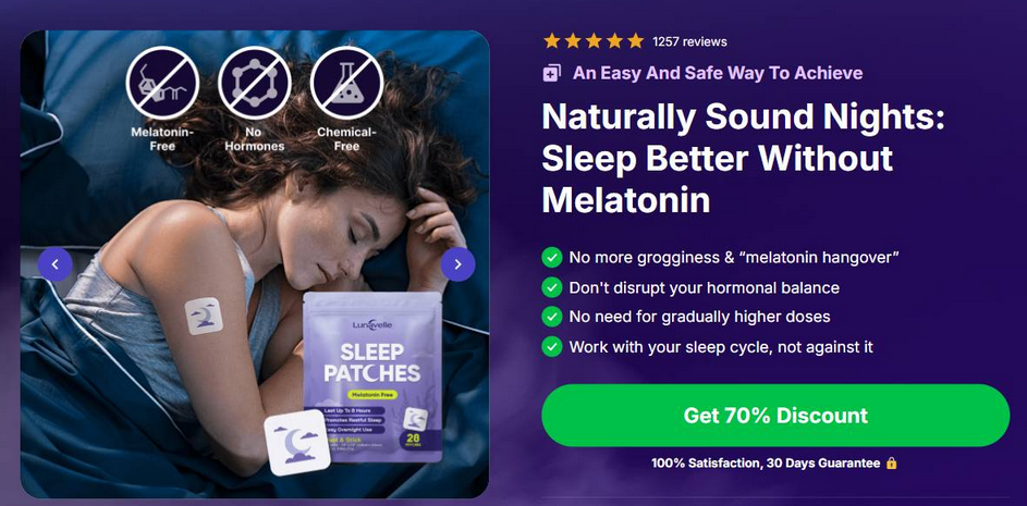 Lunavelle Sleep Patches Reviews - The Non-Melatonin Sleep Patch That's Changing How the World Sleeps Naturally!