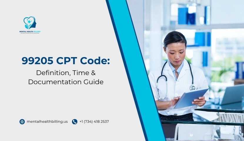 99205 CPT Code Explained: Definition, Time, and Documentation Requirements - Mental Health Billing