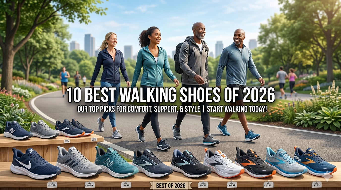 10 Best Walking Shoes of 2026 | Latest Review!