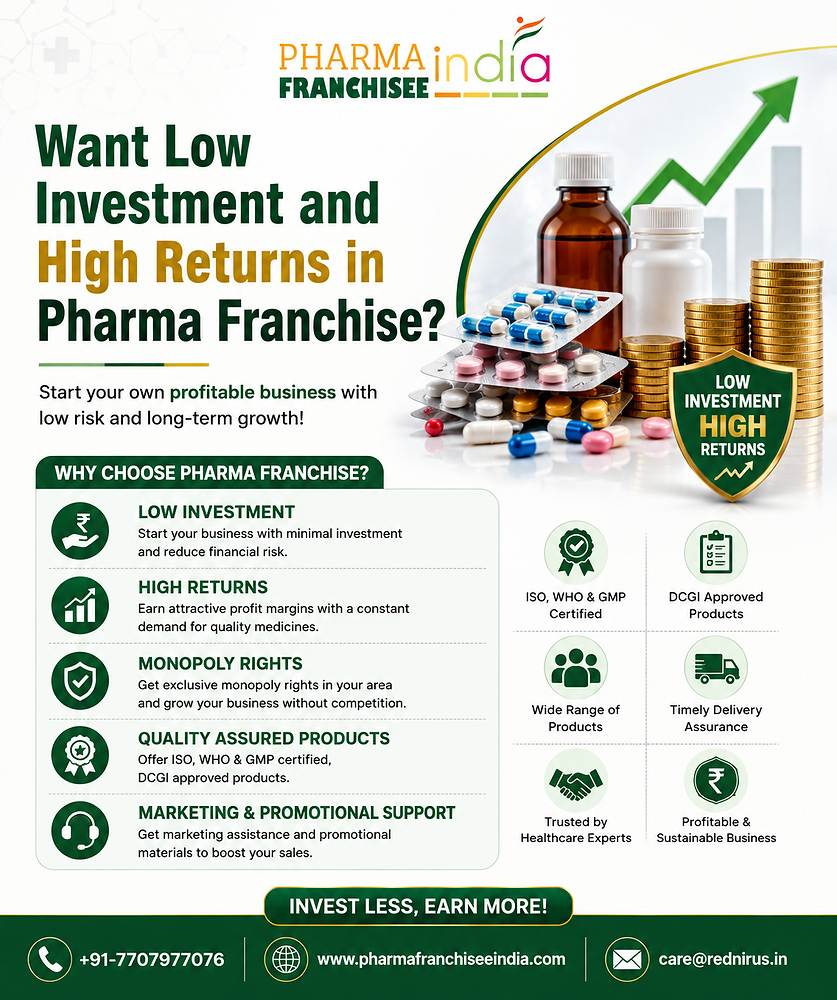 Want Low Investment and High Returns in Pharma Franchise?