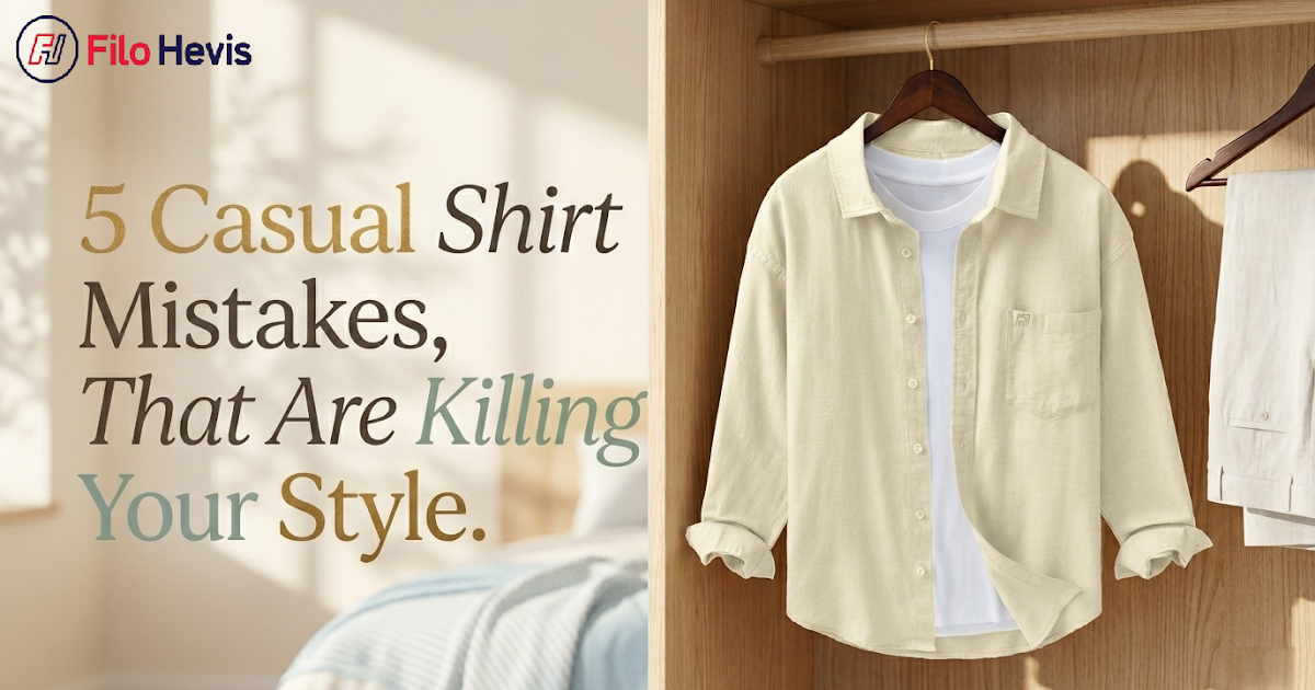 5 Casual Shirt Mistakes That Are Killing Your Style