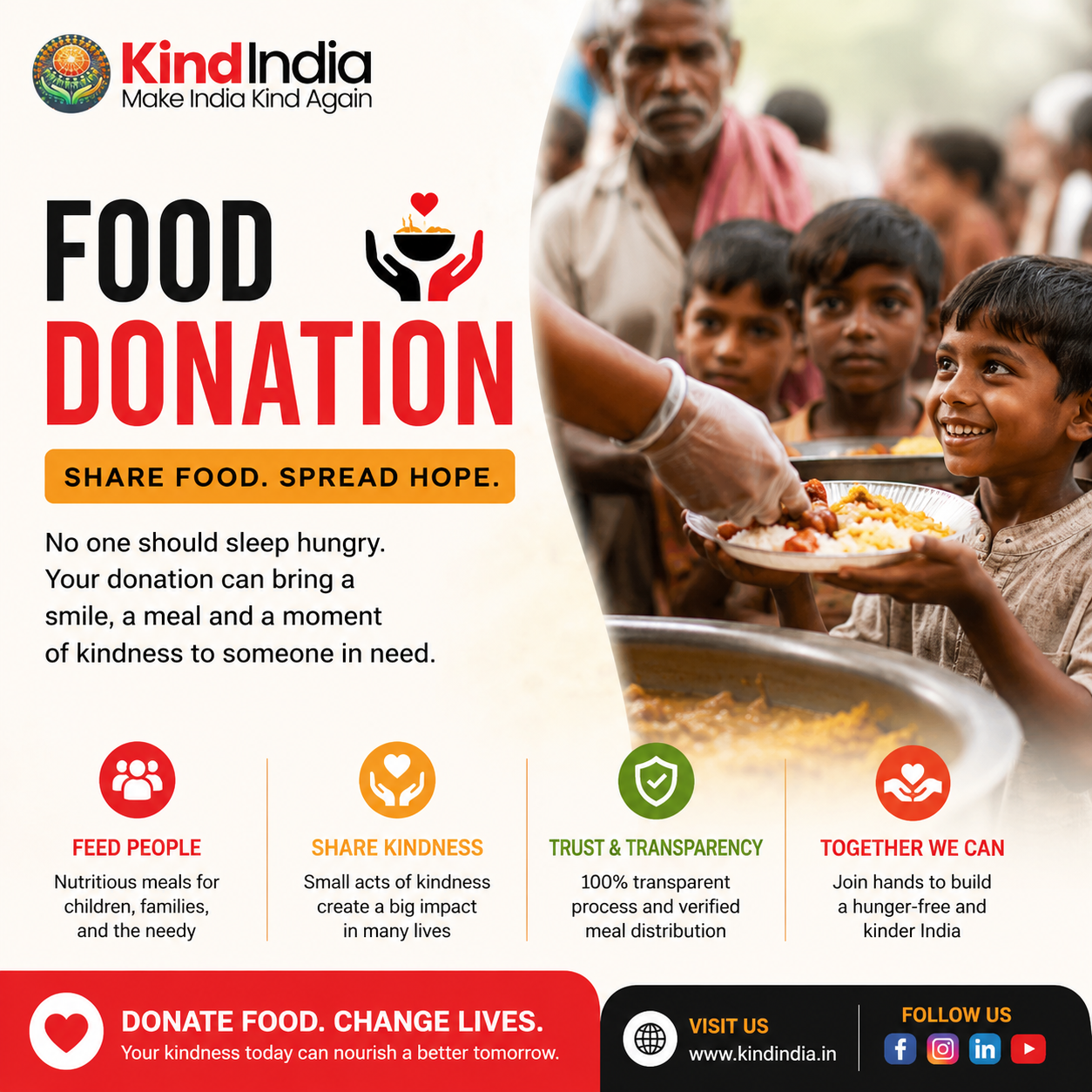 Donate Food in Hyderabad: Understanding the Real Impact of Community Food Support - Posts Content