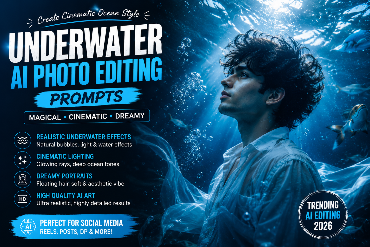 Underwater AI Photo Editing Prompts