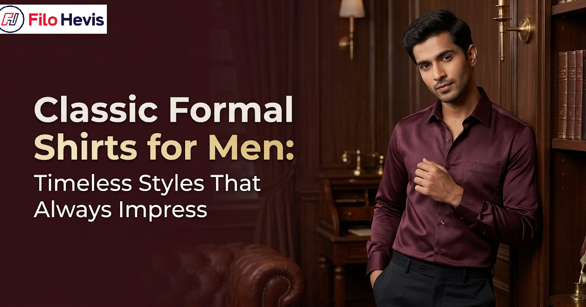 Classic Formal Shirts for Men: Timeless Styles That Always Impress