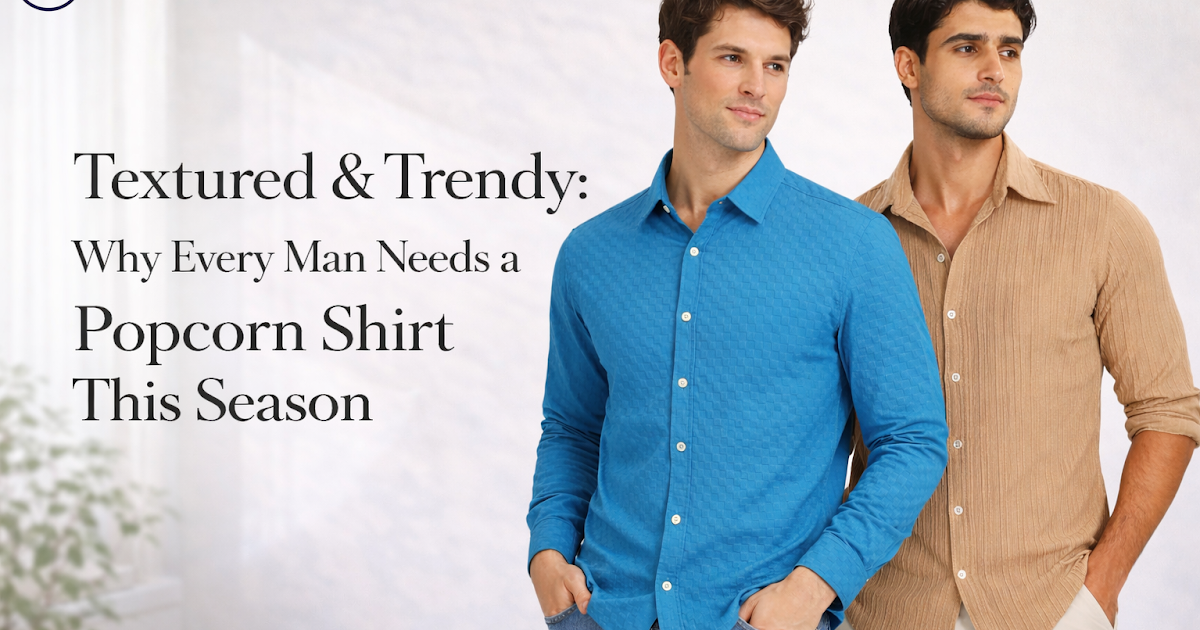 Textured & Trendy: Why Every Man Needs a Popcorn Shirt This Season