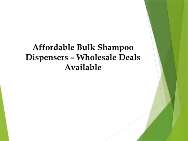 Affordable Bulk Shampoo Dispensers – Wholesale Deals Available