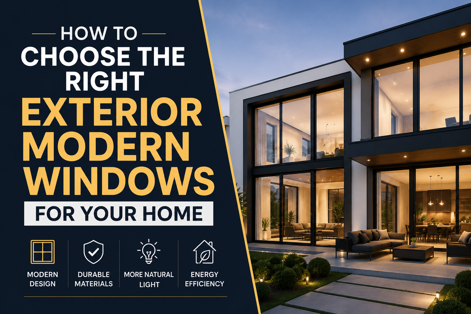 How to Choose the Right Exterior Modern Windows for Your Home