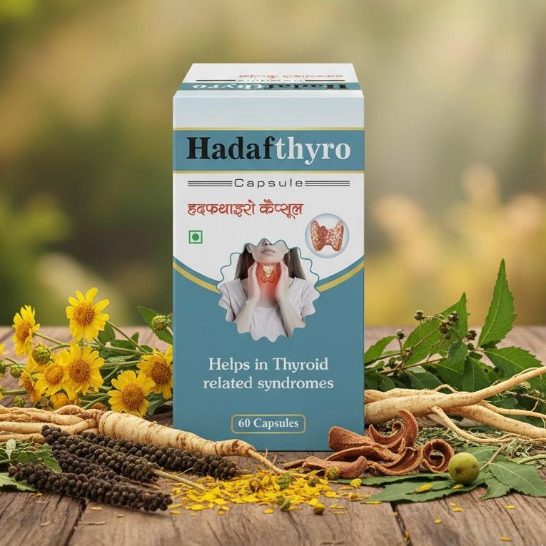 Hadaf Thyro Capsule – Ayurvedic Remedy to Balance Thyroid Hormones - Sangam Pharmacy