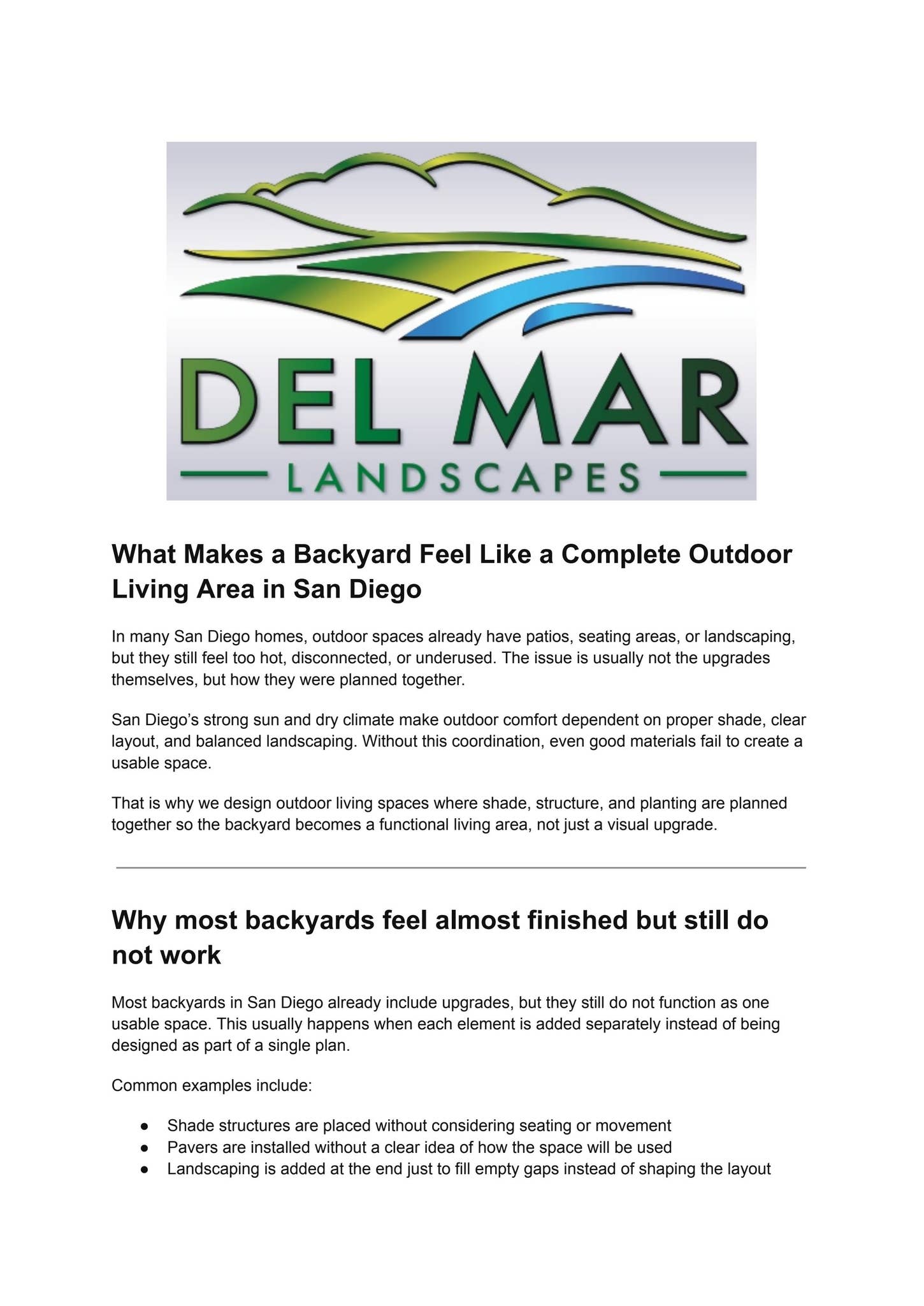 What Makes a Backyard Feel Like a Complete Outdoor Living Area in San Diego by Gary Lane - Issuu