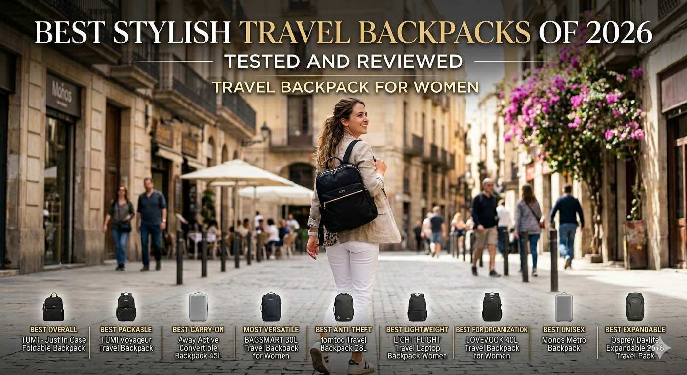Best Travel Backpack for Women - Best Stylish Travel Backpacks
