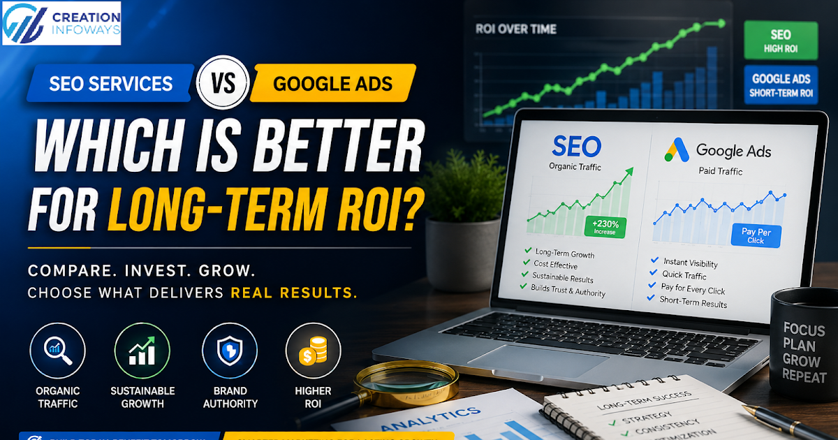 SEO Services vs Google Ads: Which is Better for Long-Term ROI?