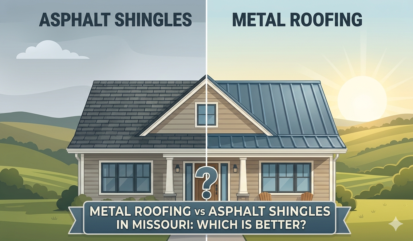 Metal Roofing Vs Asphalt Shingles In Missouri: Which Is Better?