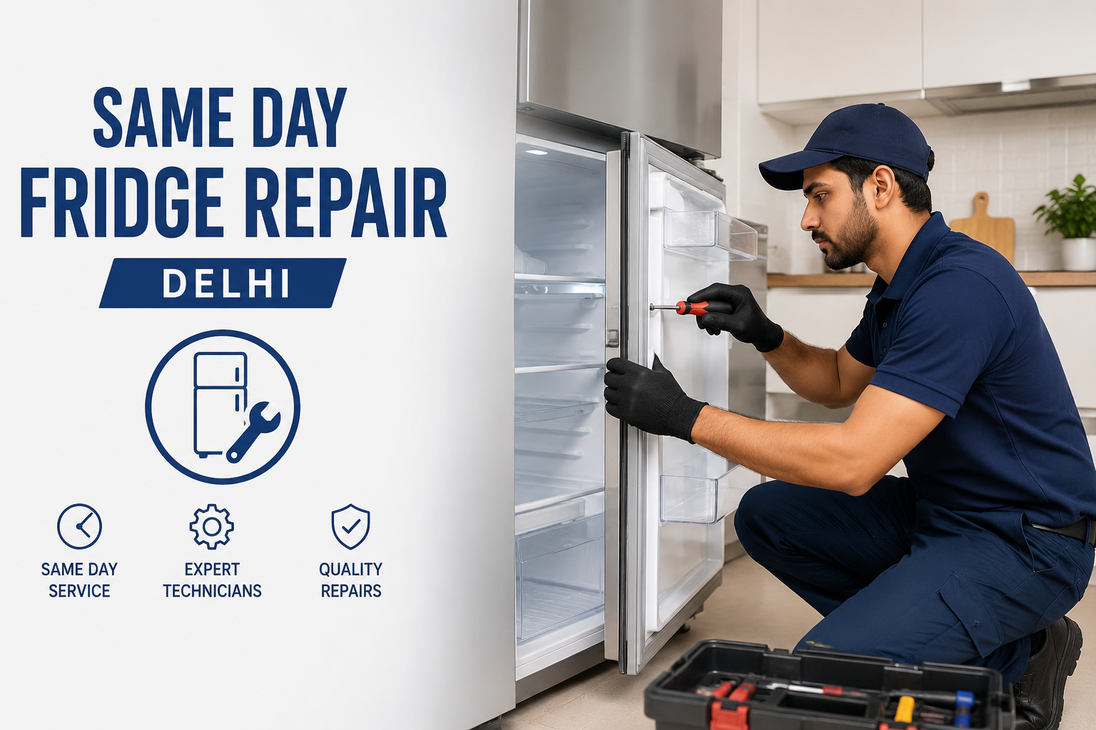 Fast & Trusted Same Day Fridge Repair Delhi | Expert Technicians Call +91-9718784823