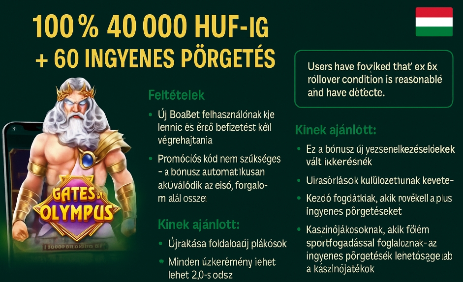 BoaBet Bónuszok 2025 - Üdvözlő Ajánlatok, Versenyek és Promóciók