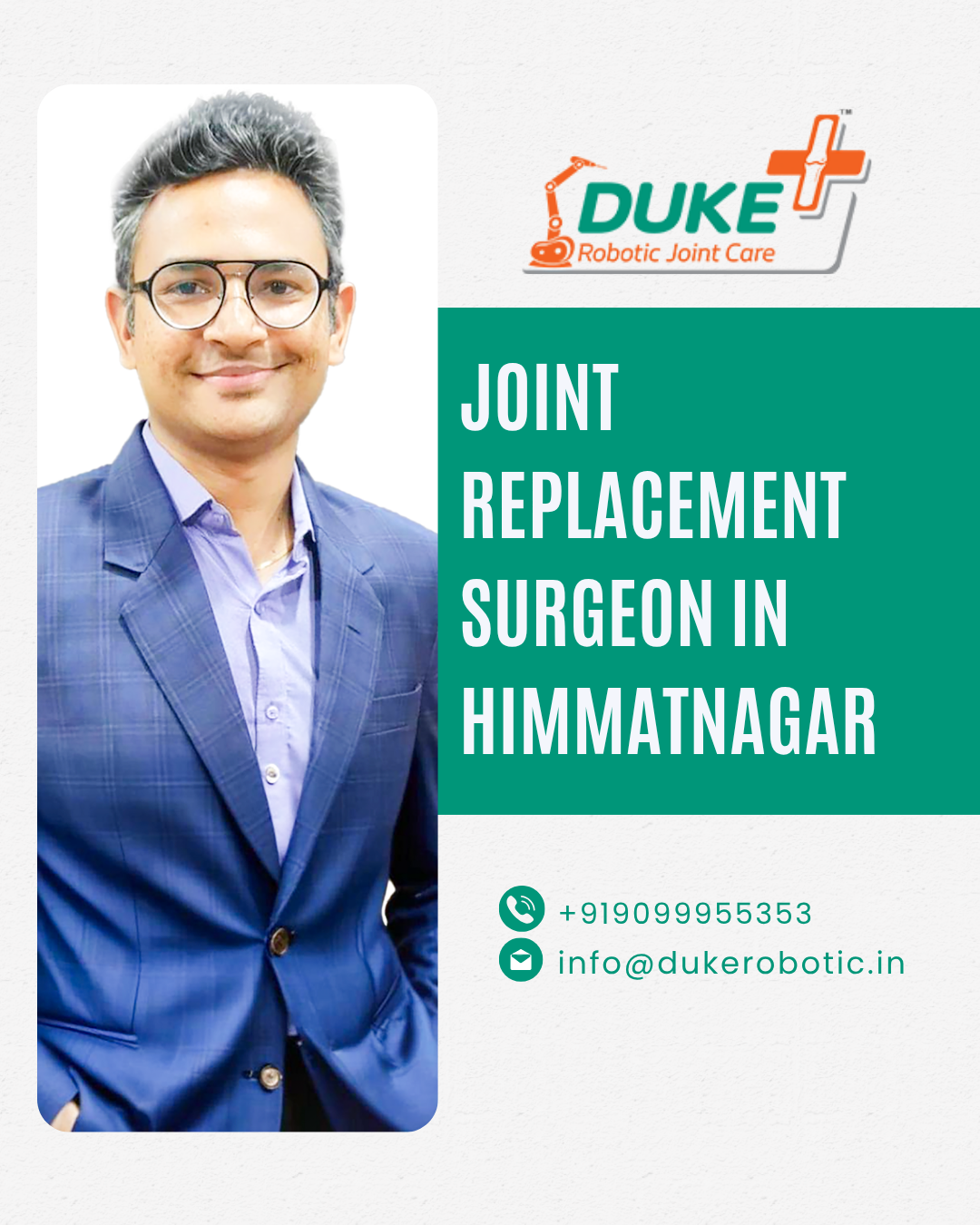 Best Joint Replacement Surgeon in Himmatnagar – Dr. Bhupendra Patel | Duke Robotic Hospital