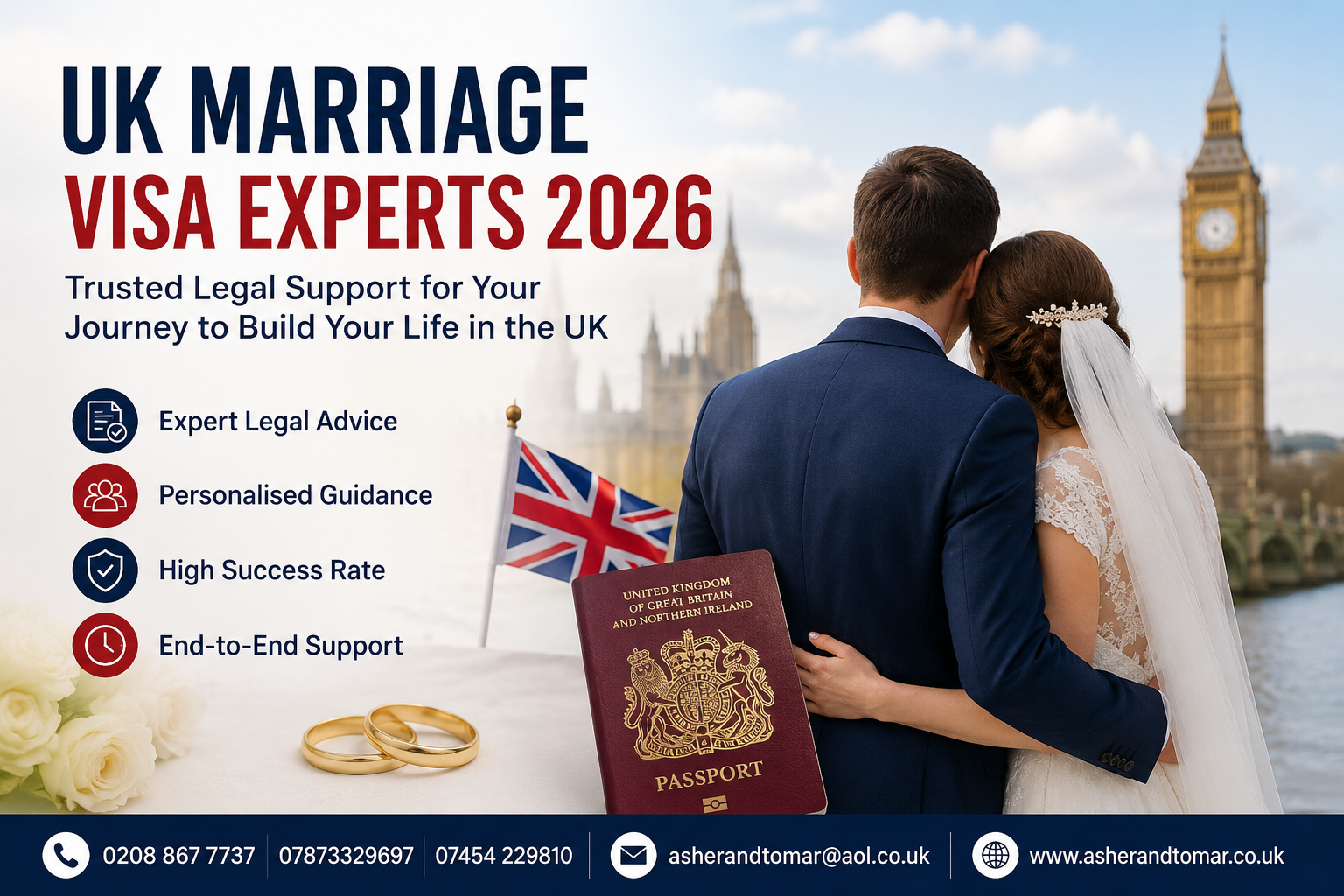 UK Marriage Visa Experts 2026 | Trusted Immigration Solicitors London - Call 0208 867 7737