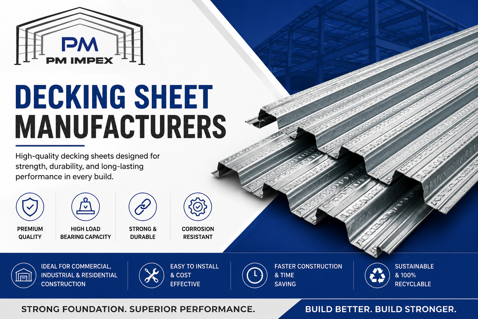 Applications of Decking Sheets in Modern Steel Structures