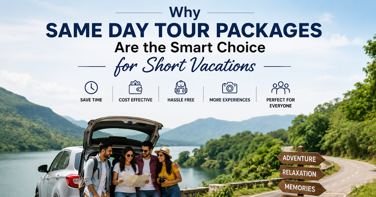 Why Same Day Tour Packages Are the Smart Choice for Short Vacations