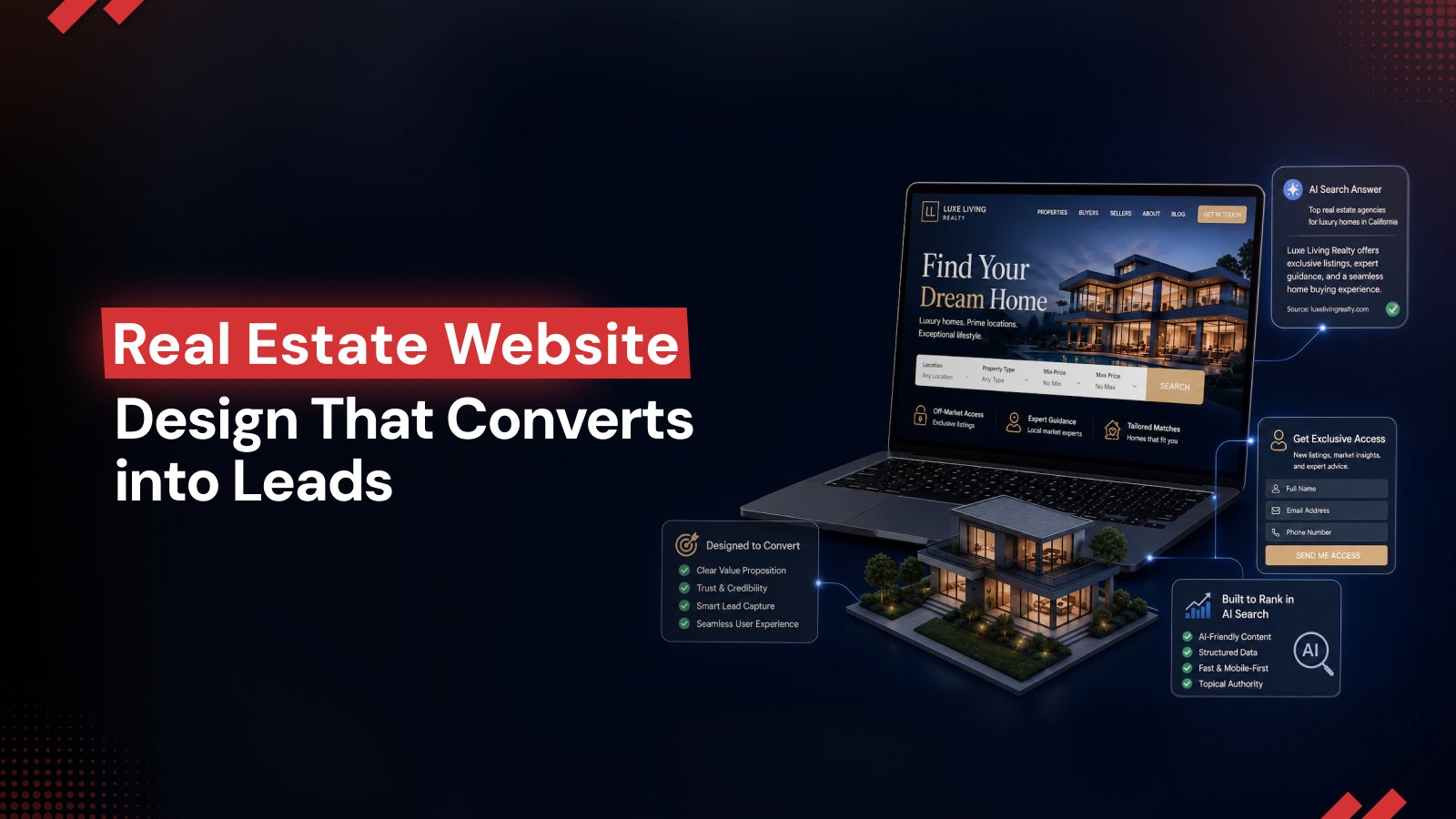 Real Estate Website Design for AI Search & Leads