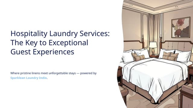 Hospitality Laundry Services: The Key to Exceptional Guest Experiences | PPTX