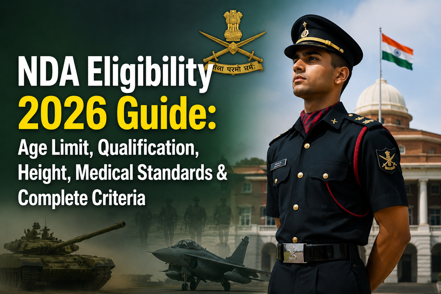 NDA Eligibility 2026 Guide: Age Limit, Height & Criteria