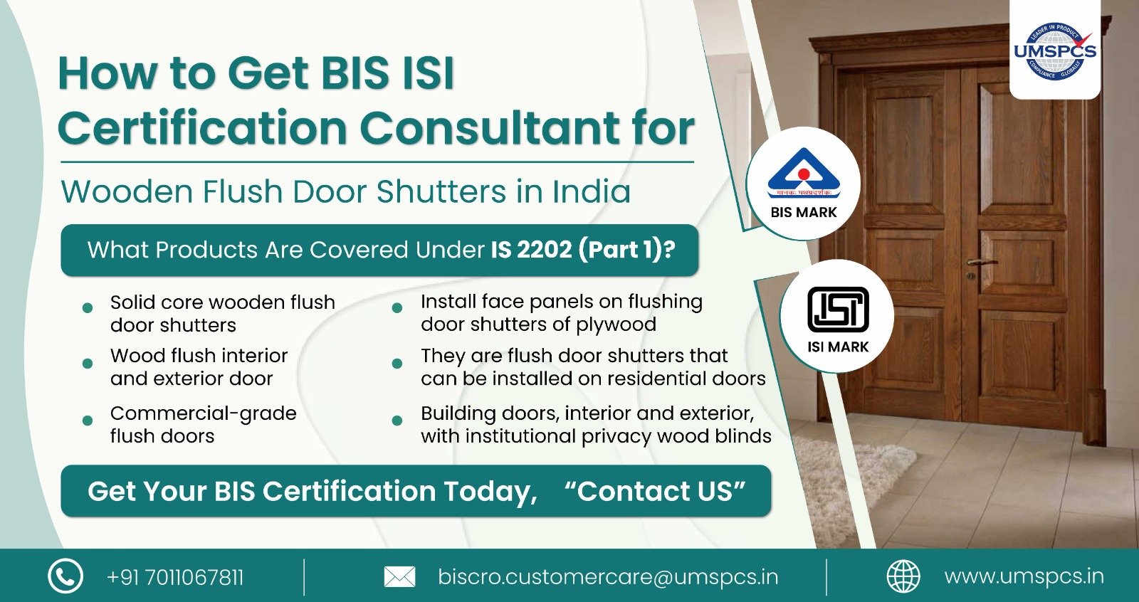 BIS ISI Certification Consultant for Wooden Flush Door Shutters