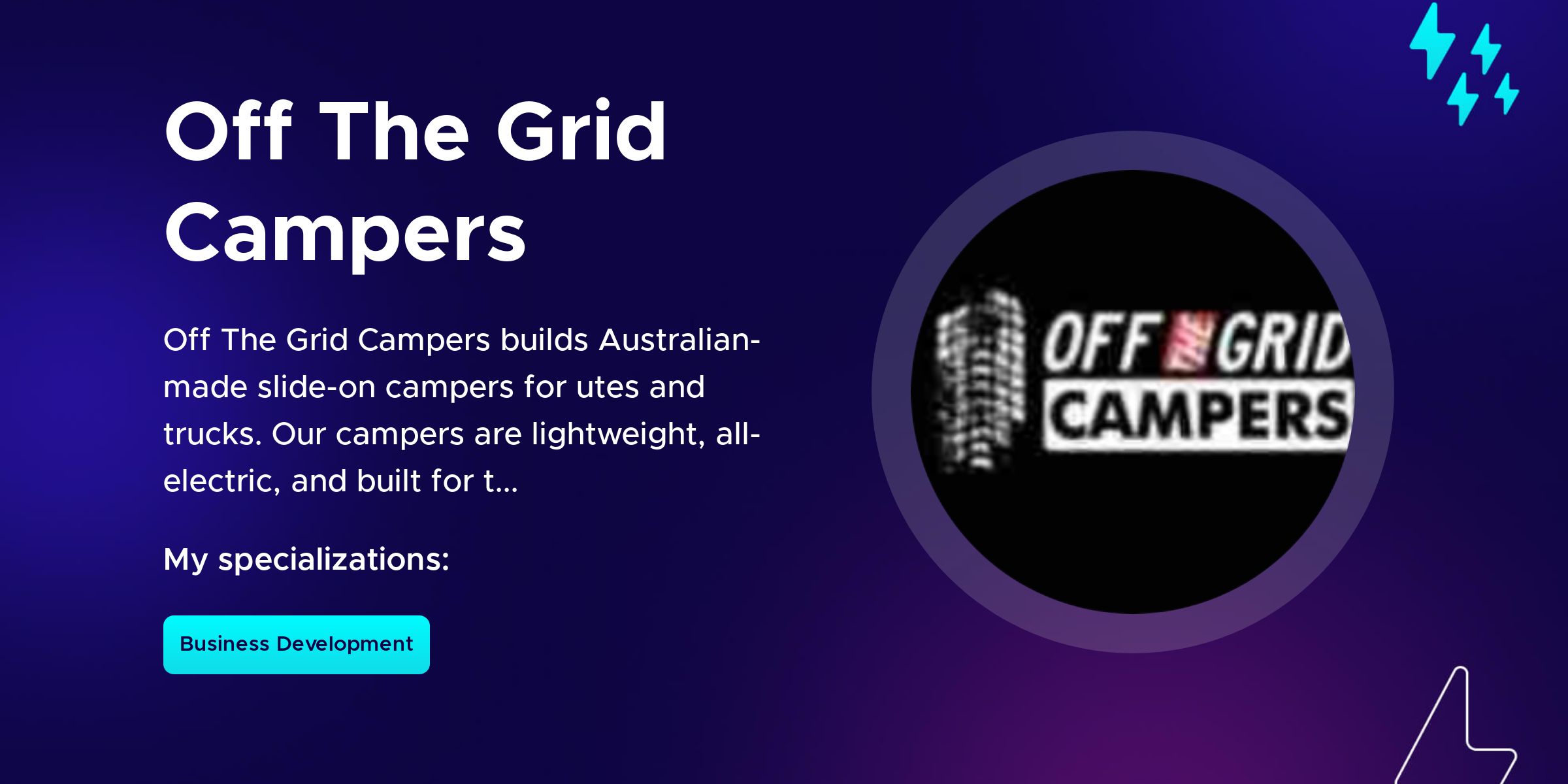 Off The Grid Campers on Fueler.io