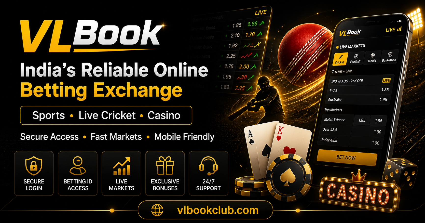 VLbook login | Cricket & Sports ID | Official VLBook