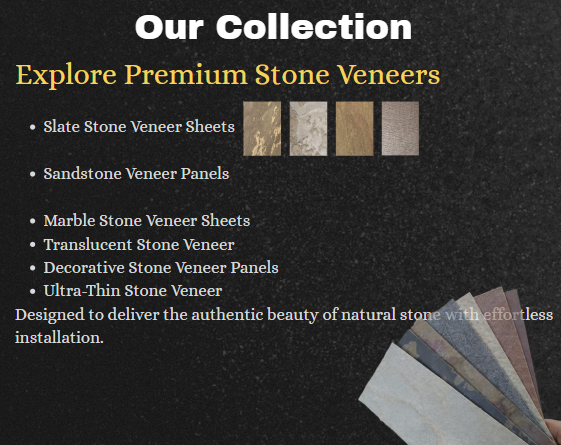 Stone Veneer Sheets: Applications, Benefits & Why India Leads Natural Stone Veneer Manufacturing