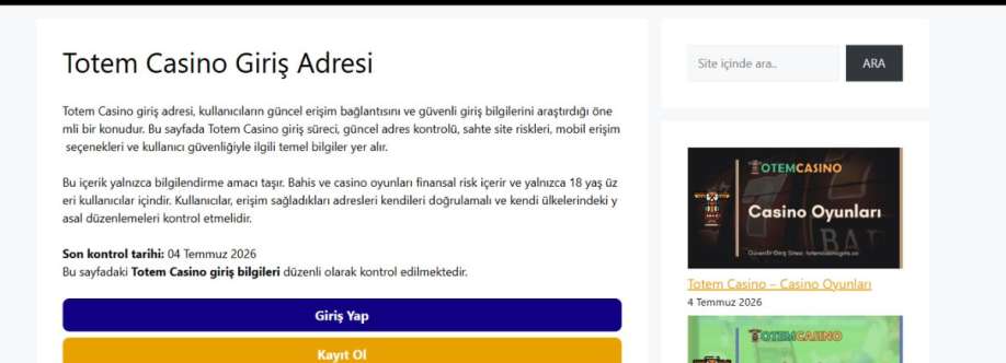 Totem Casino Giriş Cover Image