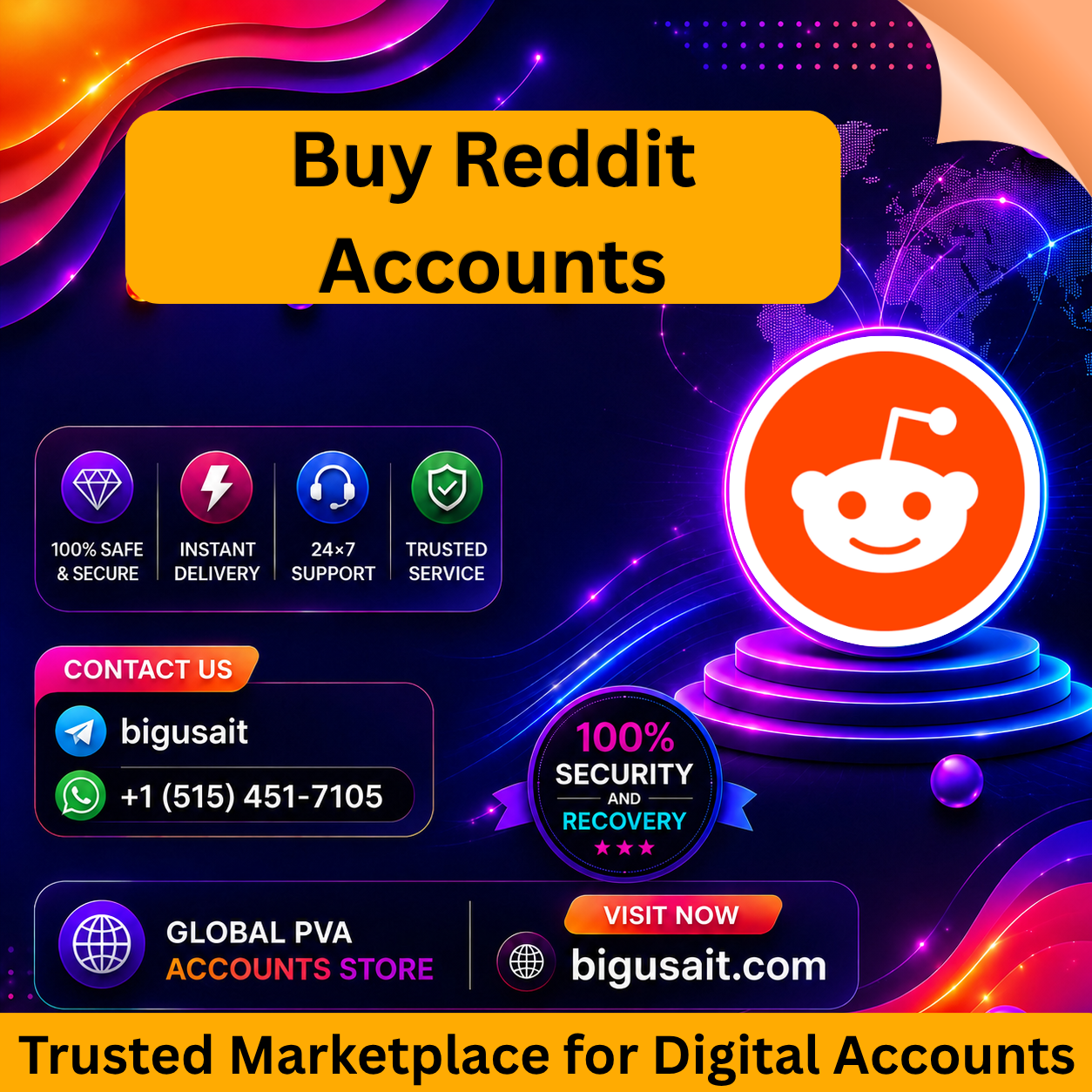 Buy Reddit Accounts - Big USA IT