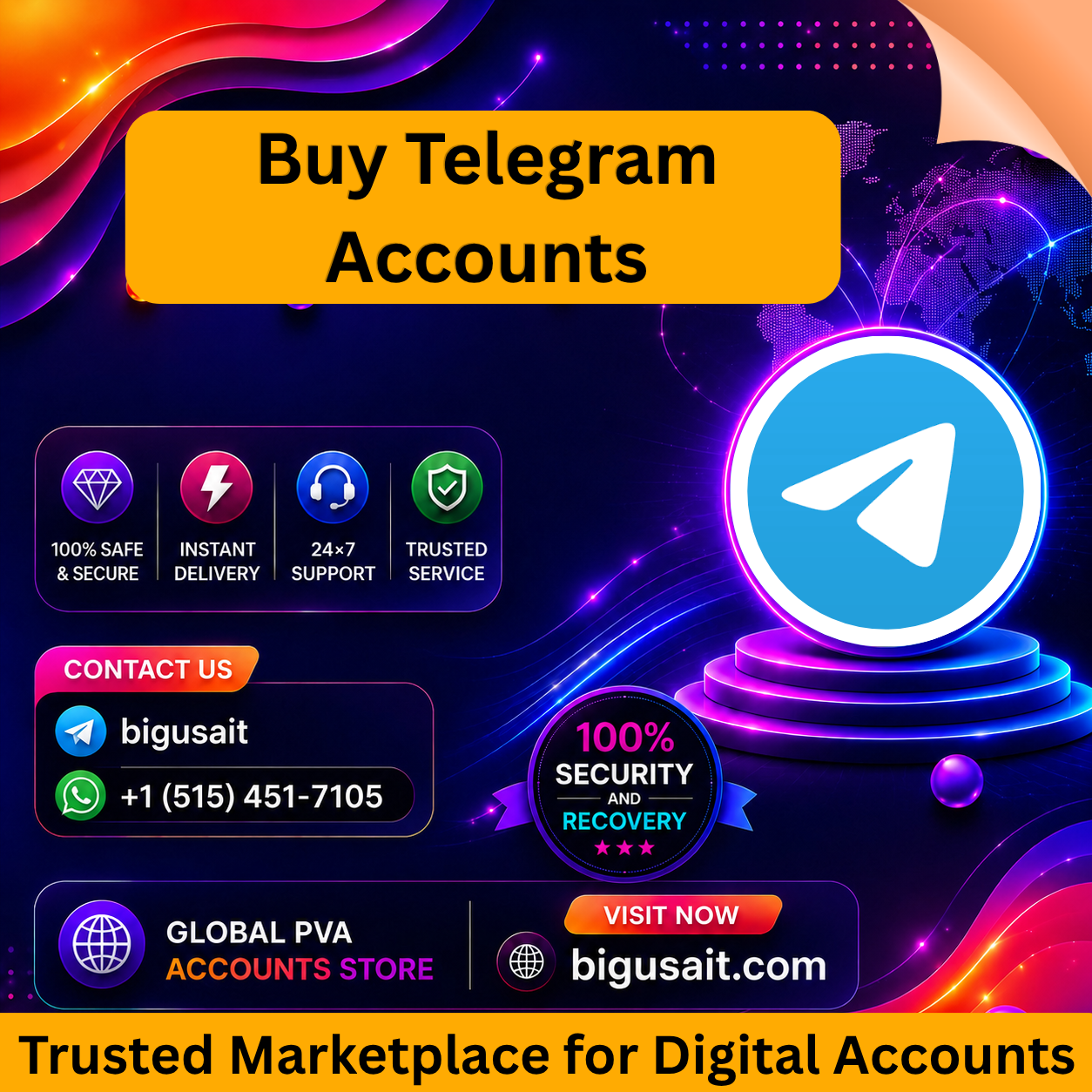 Buy Telegram Accounts - Big USA IT