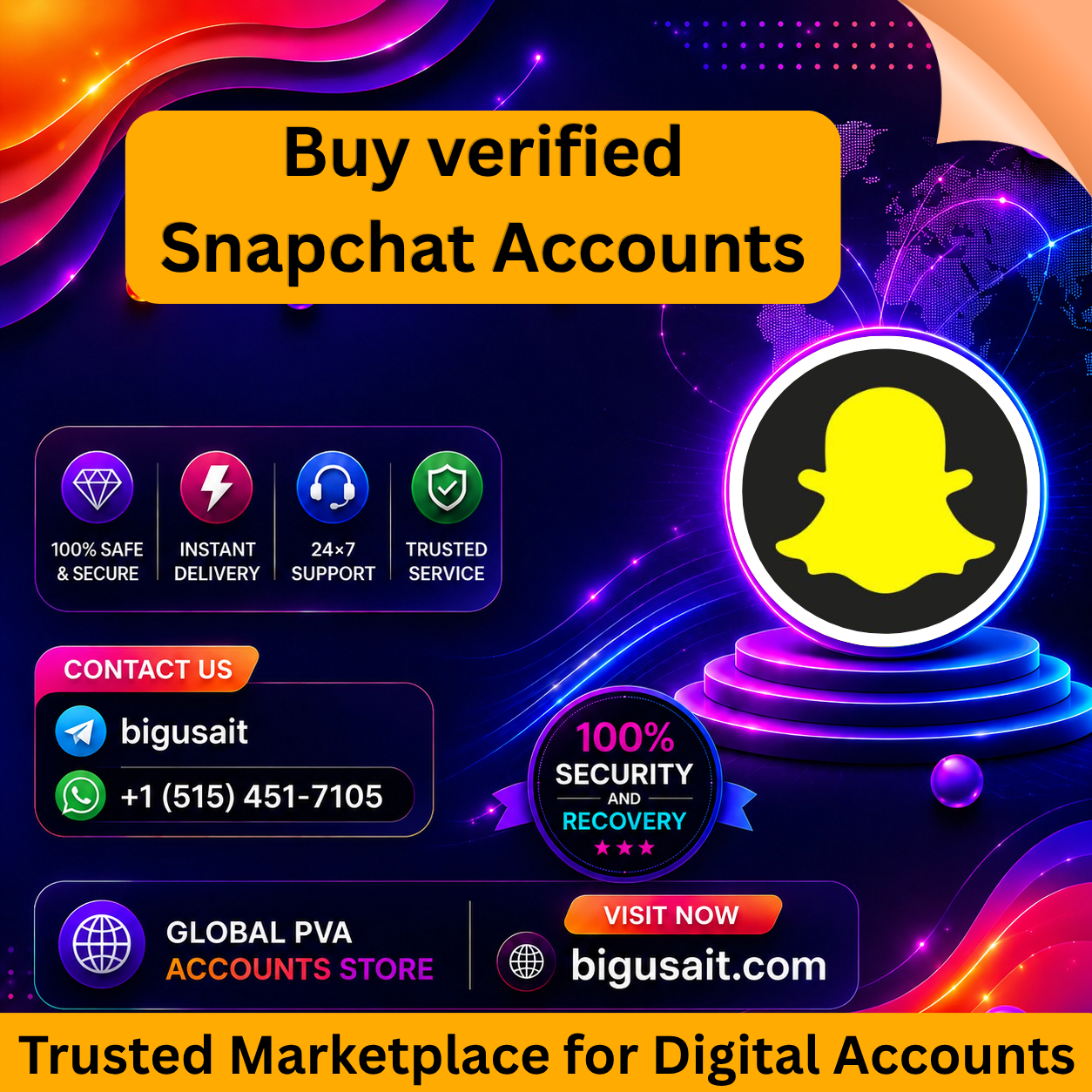 Buy verified Snapchat Accounts - Big USA IT