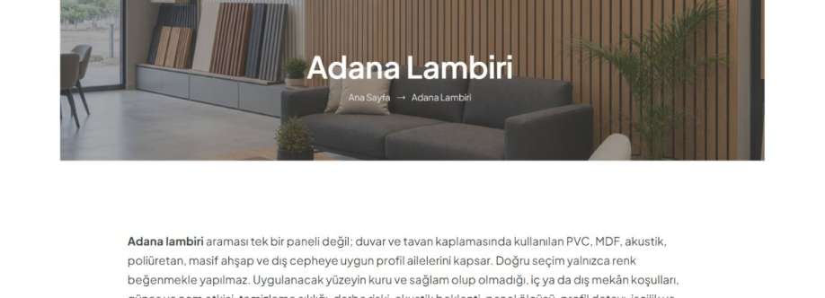 adana plastik lambiri Cover Image