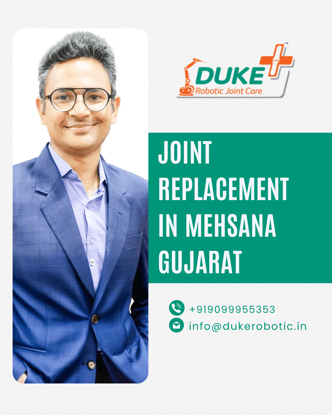 Joint Replacement Surgeon in Gujarat – Dr. Bhupendra Patel | Duke Robotic Hospital