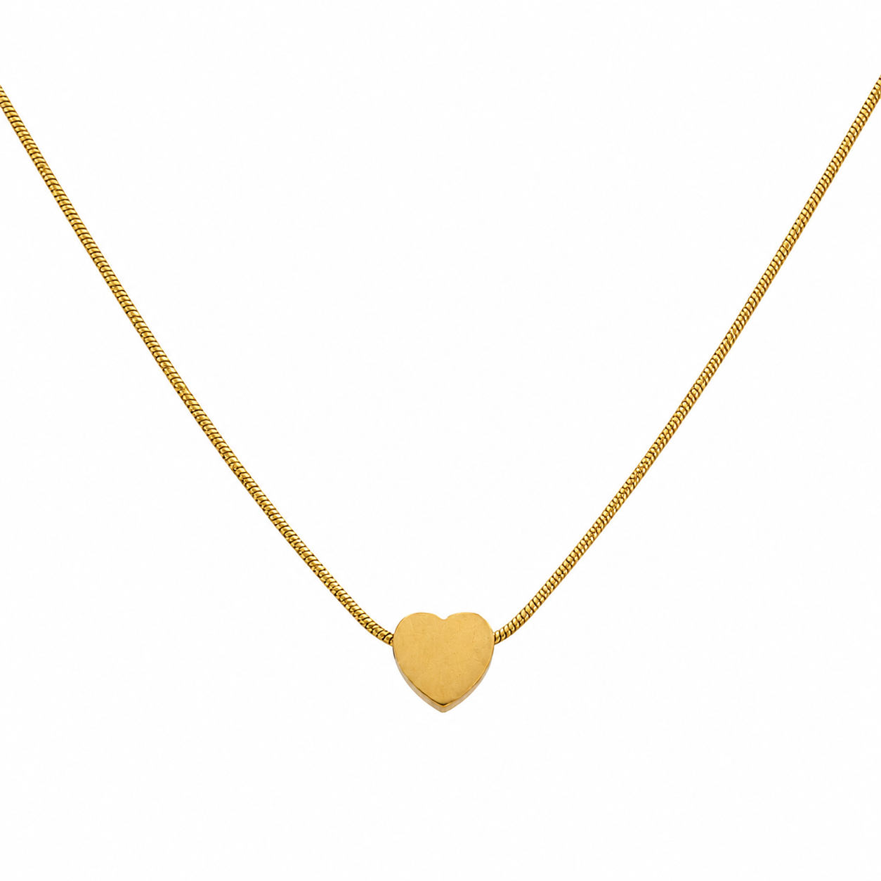 Stylish Gold Plated Paris Heart Pendant Necklace Online | UNME