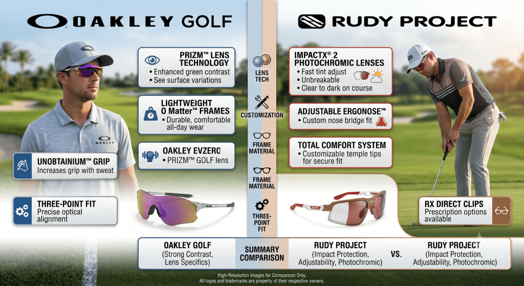 Oakley Golf vs. Rudy Project: Best Golf Sunglasses Compared - Golf Tech Review