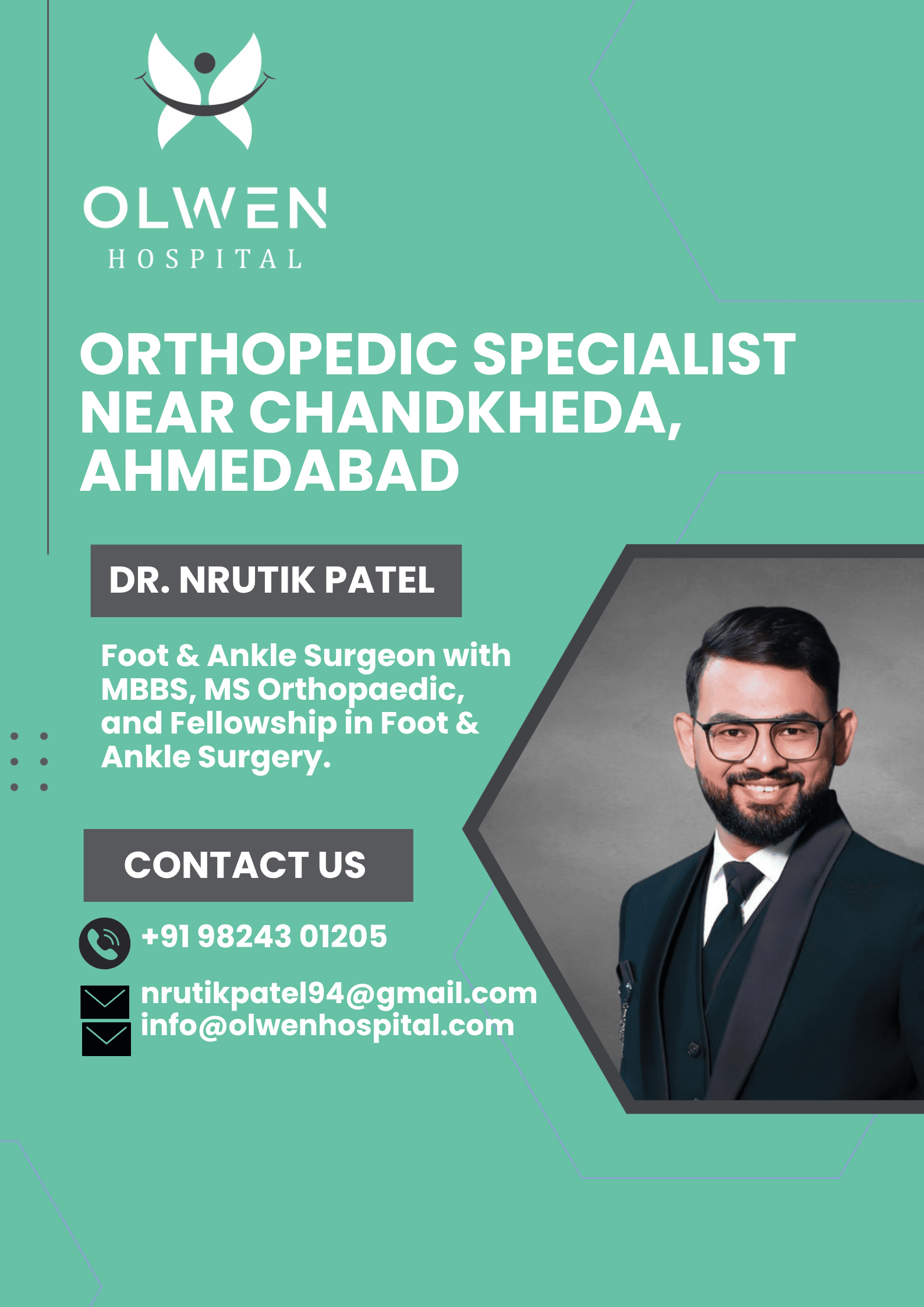Foot & Ankle Orthopedic Specialist Near Chandkheda, Ahmedabad