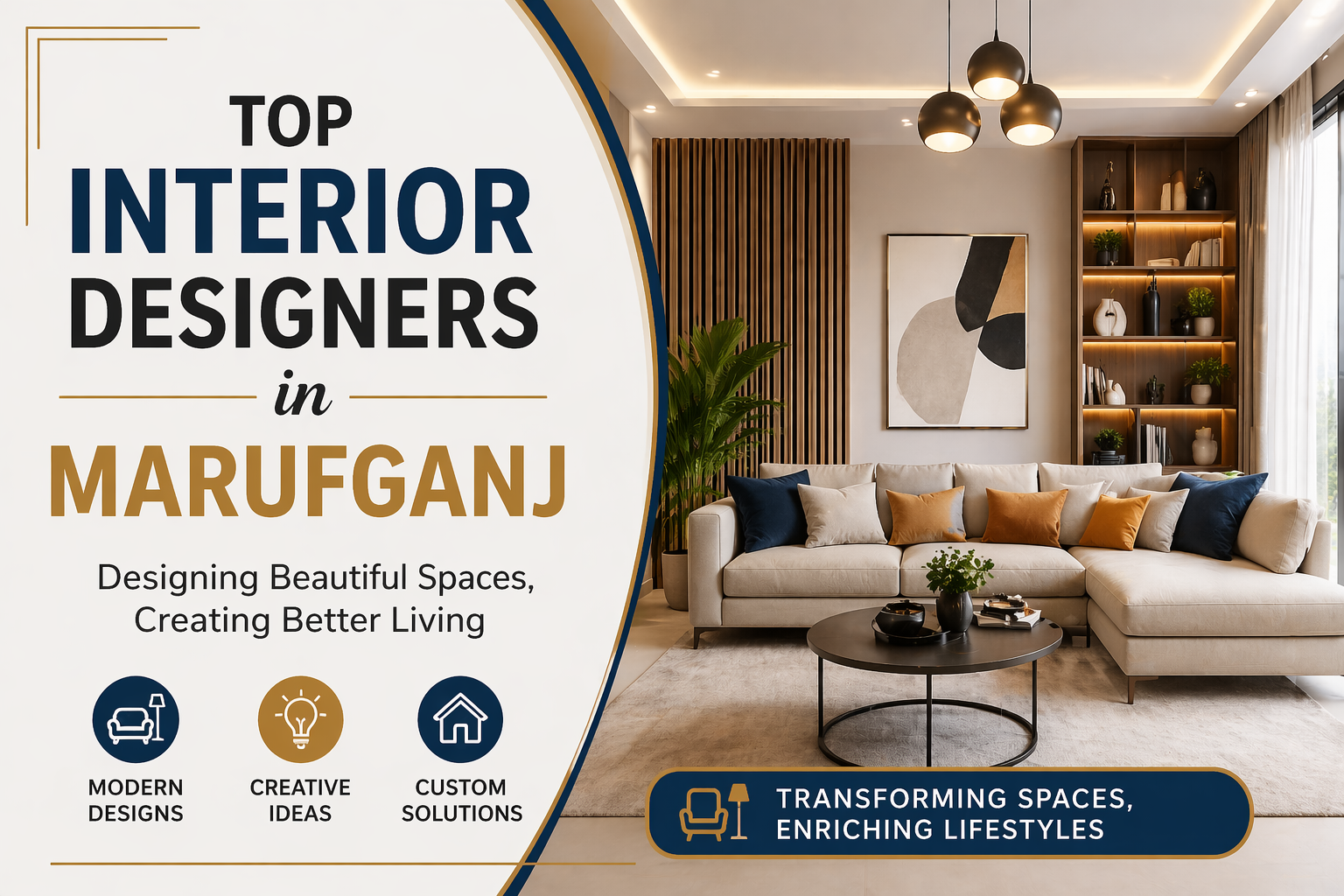 Top Interior Designers in Marufganj | Affordable Stylish & Modern Spaces -Call +91-9953208859