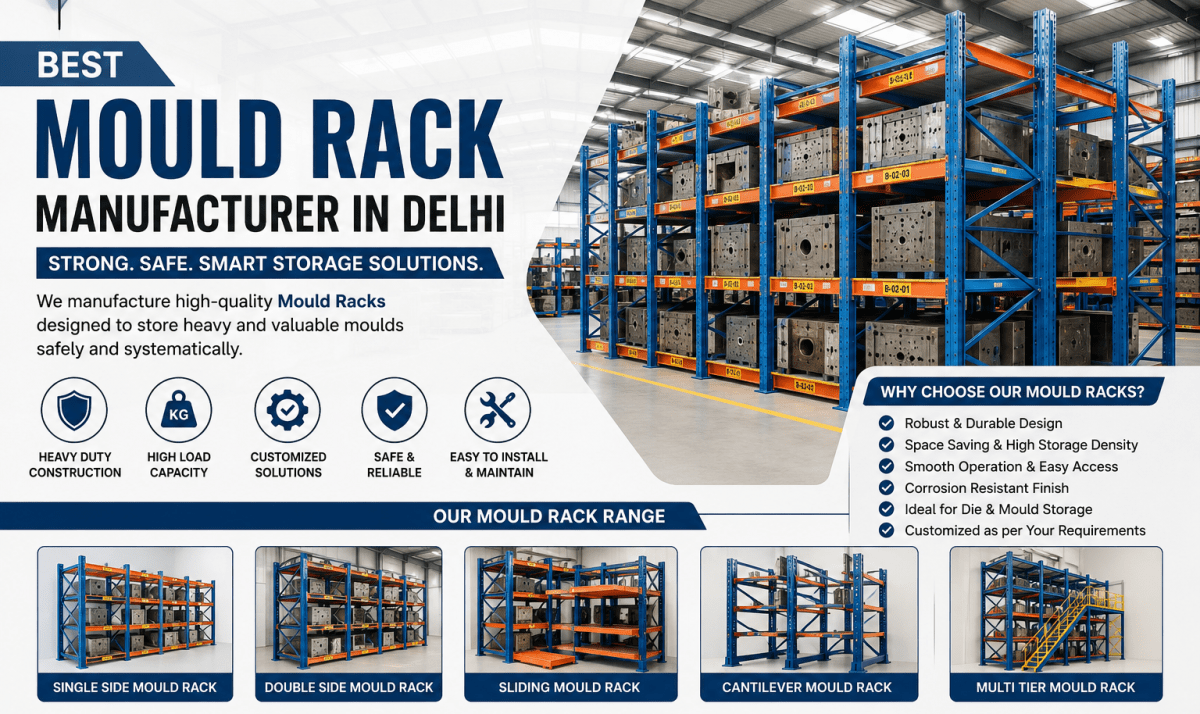 Best Mould Rack Manufacturer in Delhi for Heavy-Duty Storage Needs – SPANGLE STEEL PRODUCT