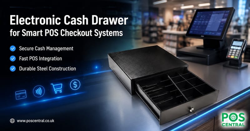 Electronic Cash Drawer for Smart POS Checkout Systems - POS Central UK