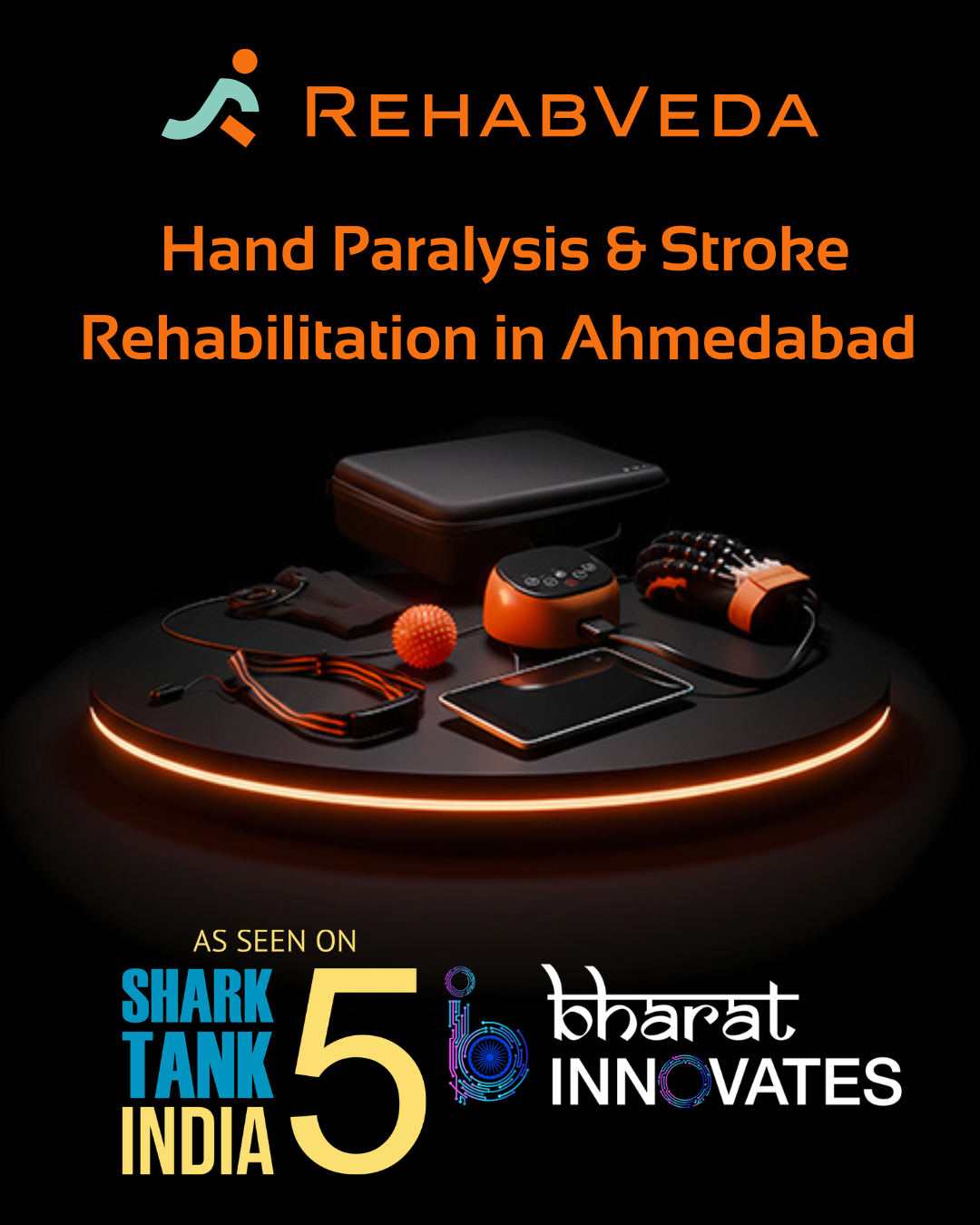 Stroke Rehabilitation in Ahmedabad | Hand Paralysis Device Rental & Online Consultation – RehabVeda