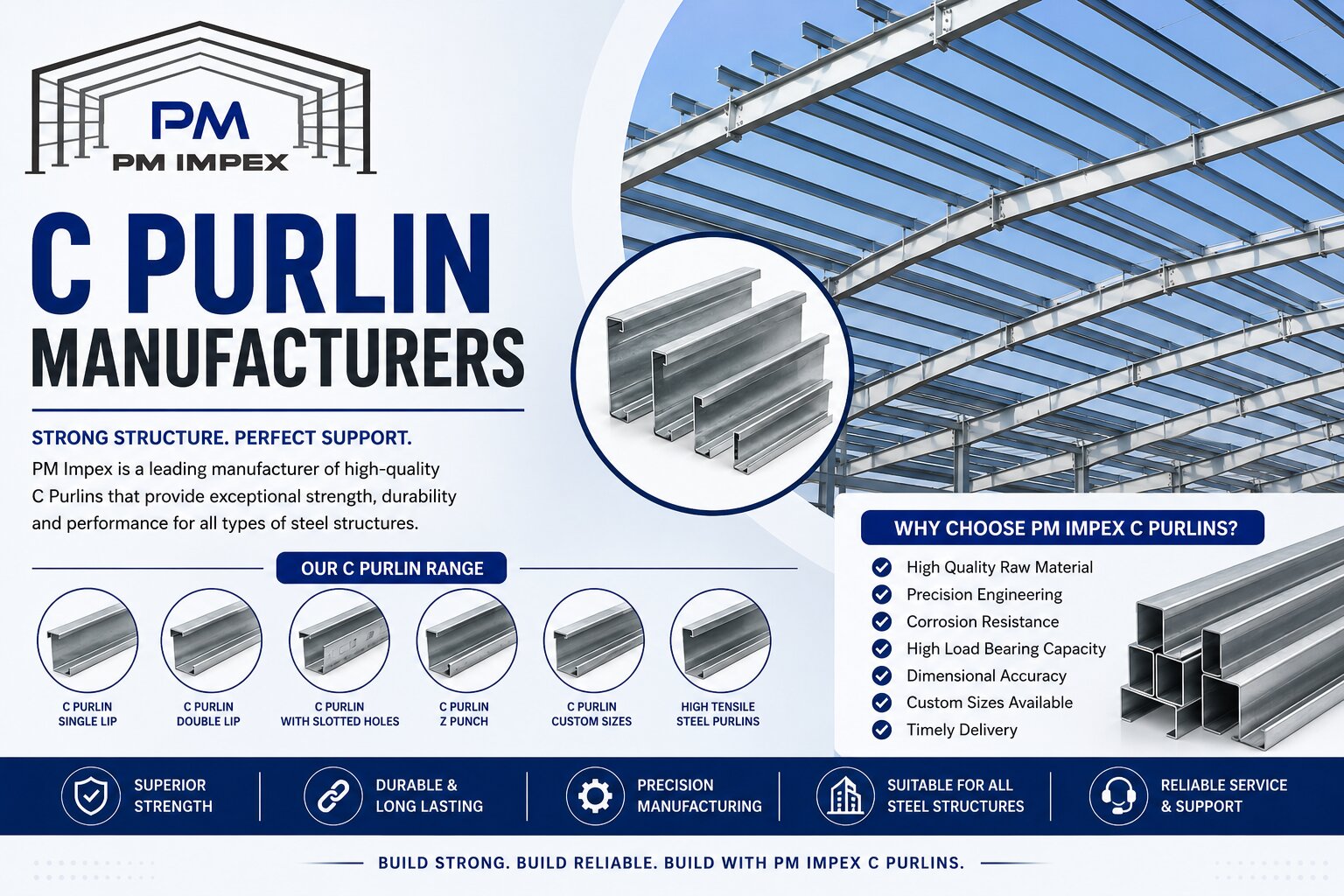 C-Purlins Manufacturer and Supplier in India