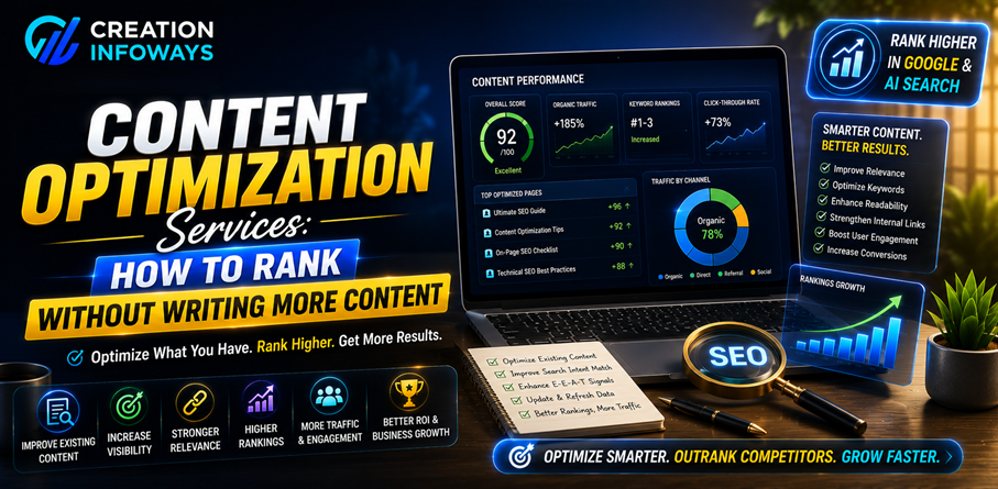 Content Optimization Services: How to Rank Without Writing More Content