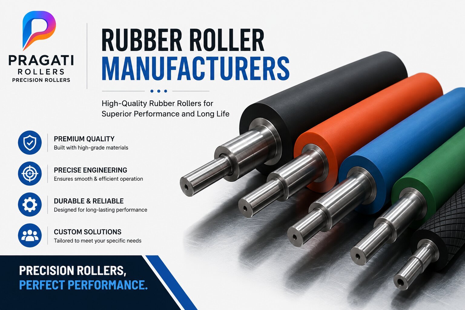 Rubber Roller Manufacturers & Suppliers in India, Nepal, UAE
