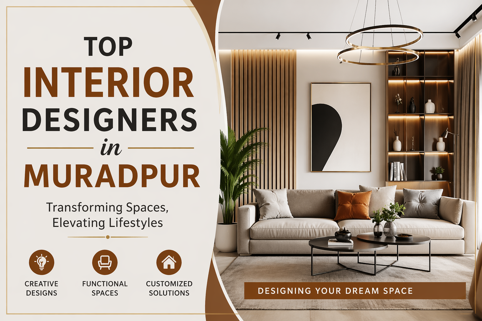 Top Interior Designers in Muradpur | Modern & Luxury Interiors Services-+91-9953208859