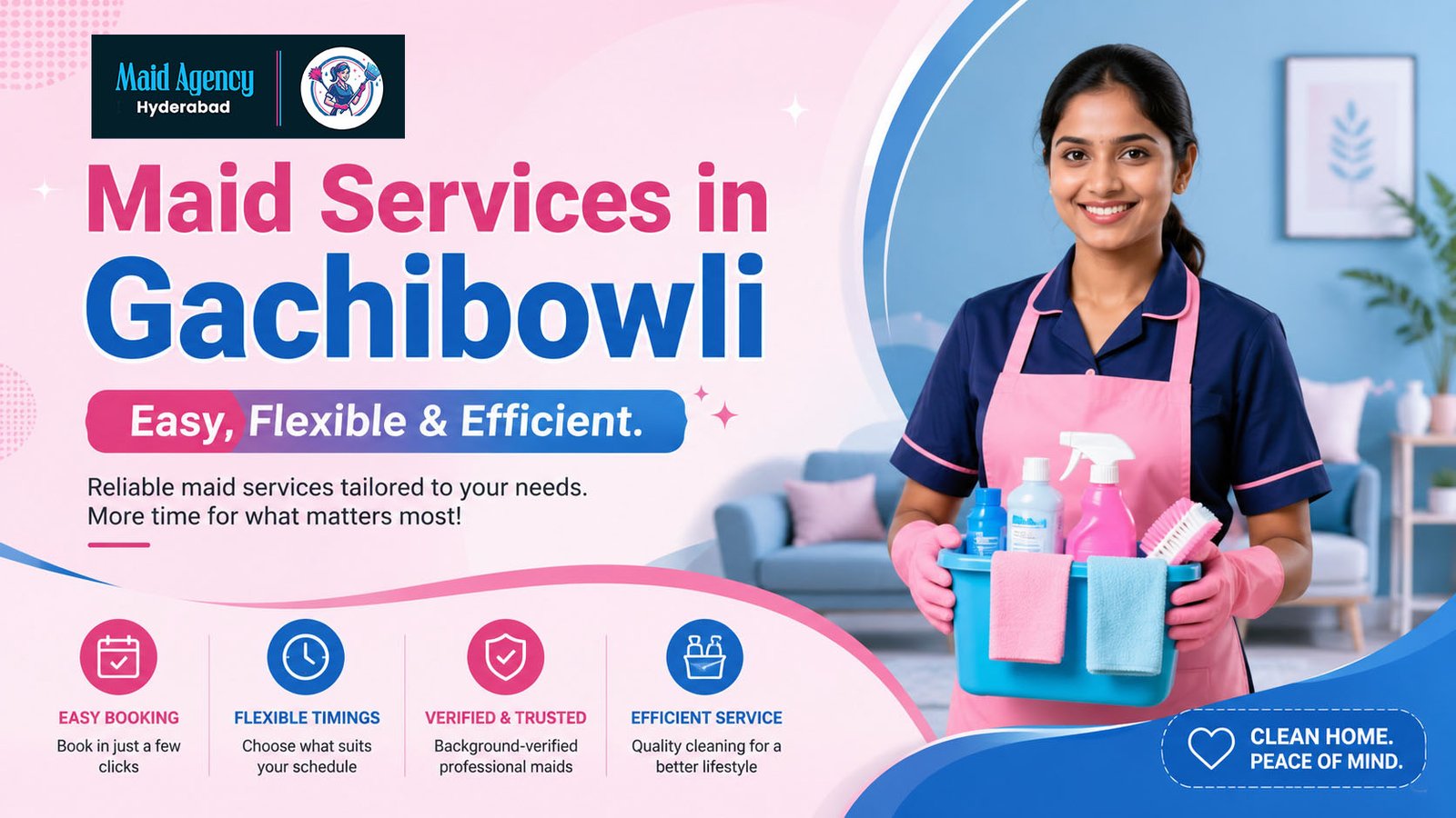Maid Services In Gachibowli | Trusted Home Maids For Hire Near You