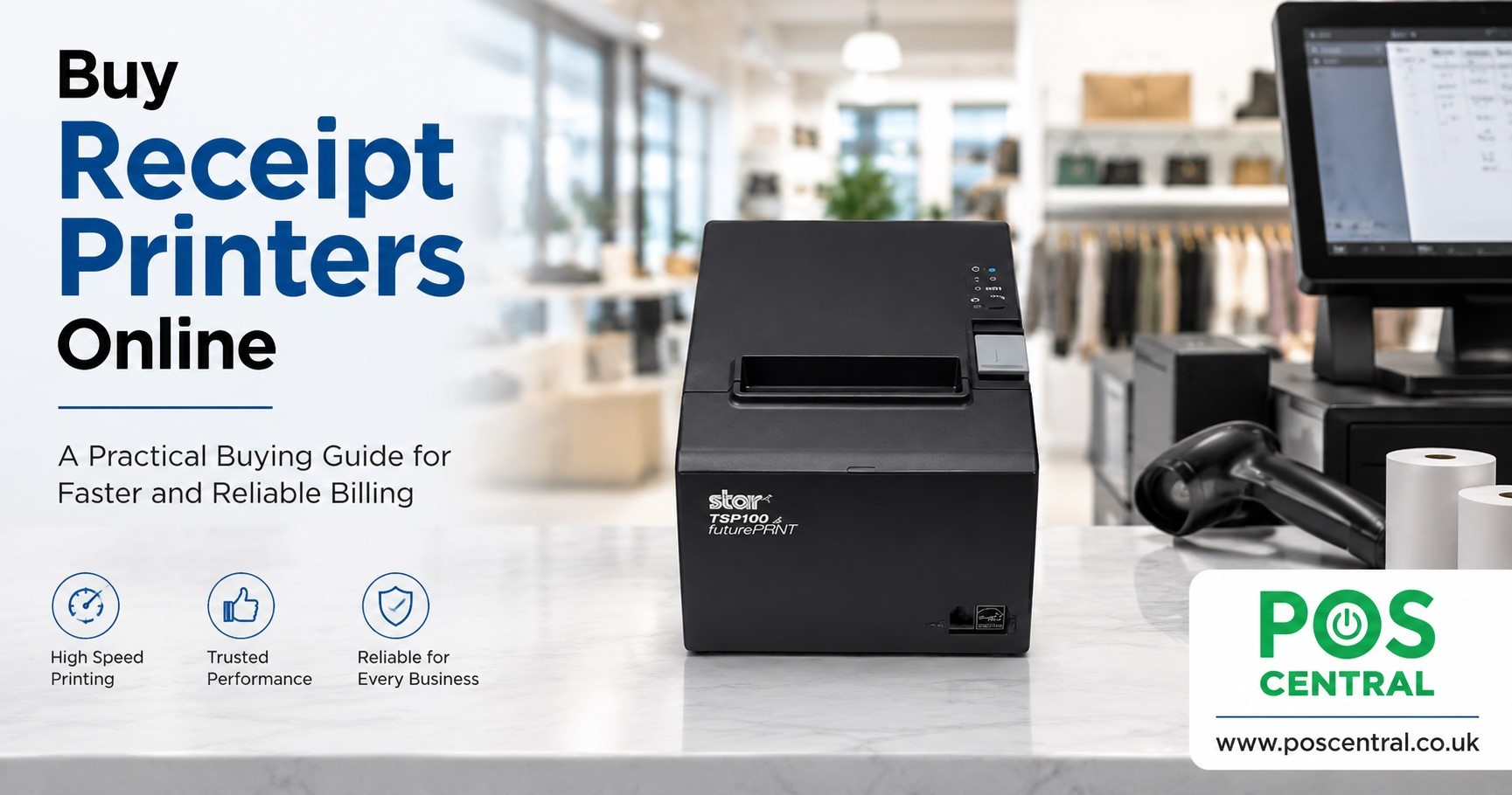 Looking to buy a receipt printer online? This practical guide explains the different types of receipt printers, their benefits, and the key features to consider before buying. Whether you run a retail shop, restaurant, café, pharmacy, or supermarket, you'll find helpful tips to choose a reliable printer that supports smooth and efficient billing.